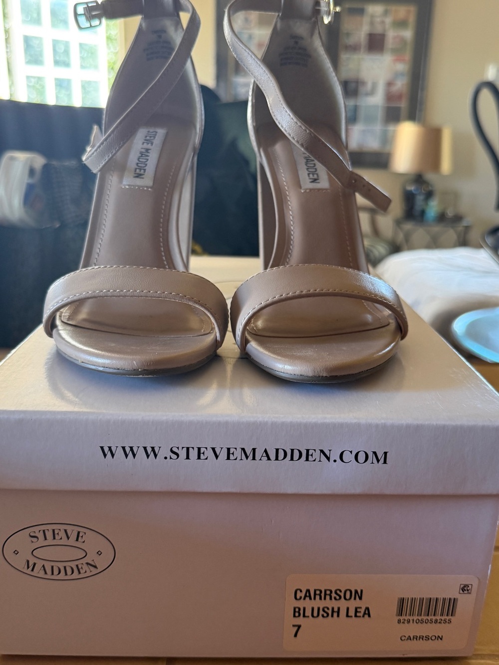 Steve Madden Carrson Heeled Sandals in Blush Tan Size 7